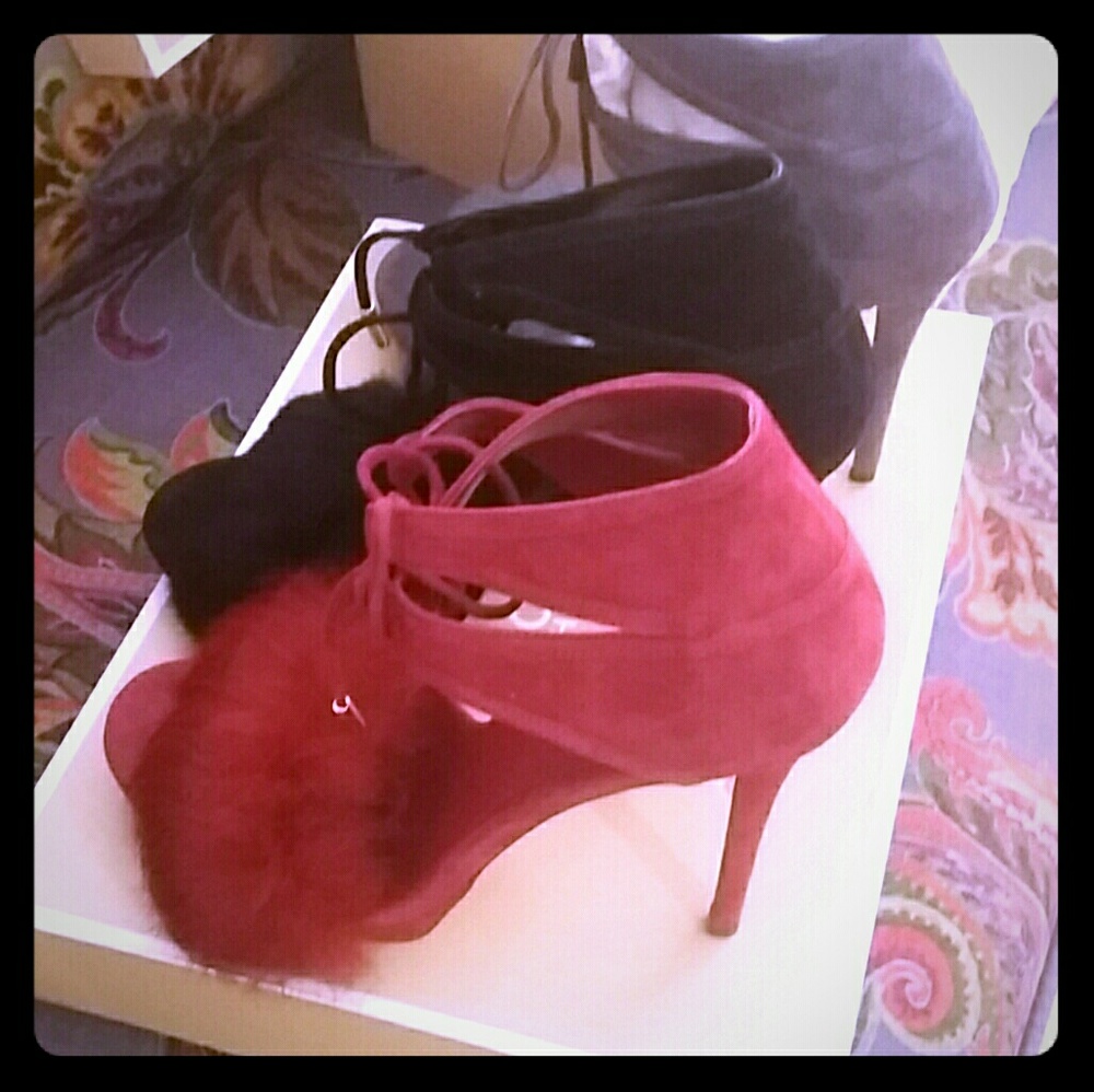 Michael Michael Kors Remi rabbit and suede pumps